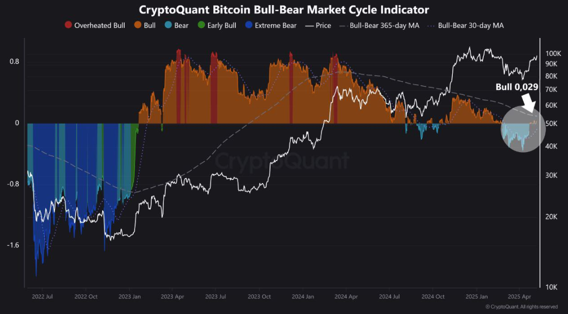مؤشر الثور والدب من CryptoQuant
